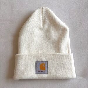 White Carhartt Beanie Hat